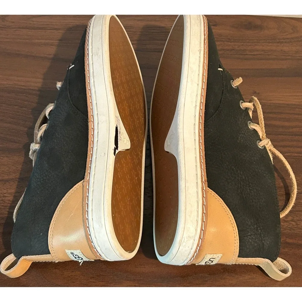 UGG Kallisto Black Leather Nubuck High Top Sneaker Shoes Size 5‎ Casual Walking